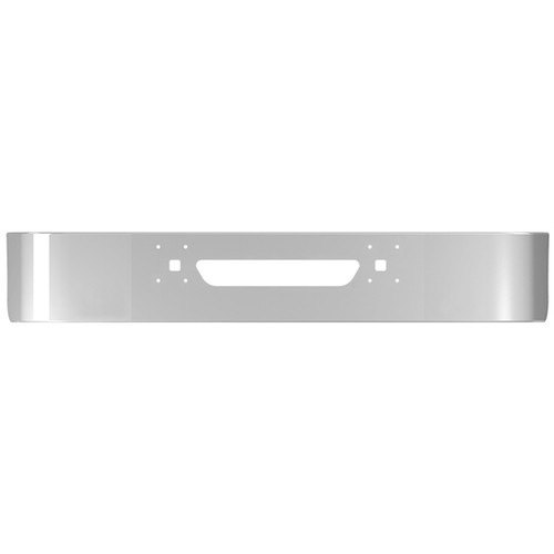 16 Inch Stainless Bumper W/ Tow & Vent Holes For International 9100I, 9200I, 9400I 1997-Newer