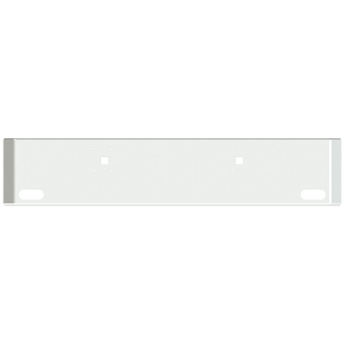 18 Inch Chrome American Road Runner Mitered Corner Bumper With Tow And 2 Oval Light Holes For International 9900I, 9900Ix