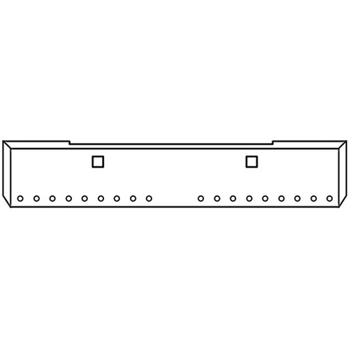 22 Inch Stainless Steel American Eagle Bumper, 10 Gauge W/ Tow, 18 - 3/4 Inch Light Holes For Kenworth W900