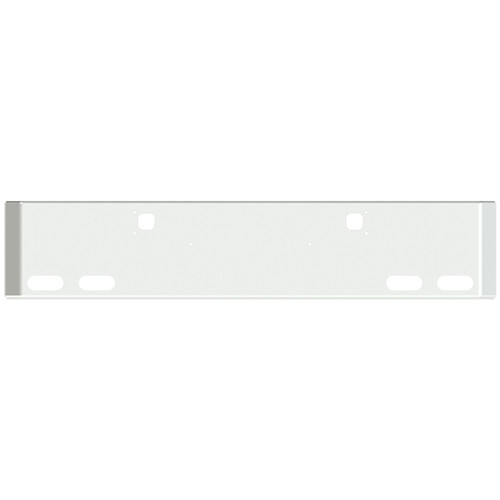 18 Inch Chrome American Road Runner Mitered Corner Bumper With Tow And 4 Oval Light Holes For Kenworth W900B, W900L