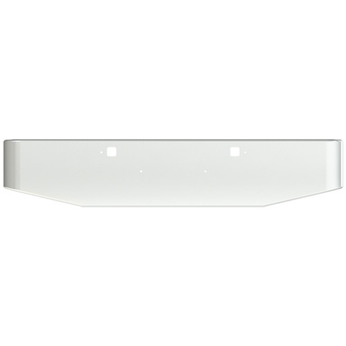12 Inch Chrome Steel Standard Taper Bumper With Mounting And Tow/Hitch Holes For Kenworth W900B 2011 And Newer