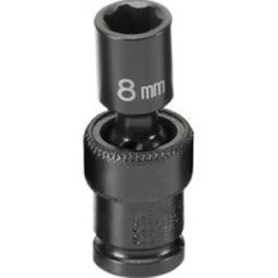 Grey Pneumatic 1/4" Surface Drive x 8mm Standard Univ. Socket (908UMS)