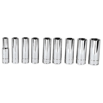 K Tool International 3/8" Drive 9pc Socket Set 10-18mm (27201)