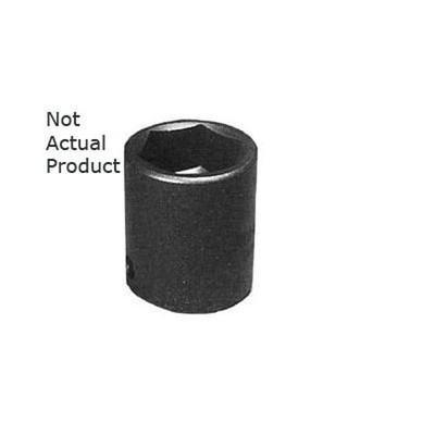K Tool 1-3/16" 6-Point Shallow Impact Socket 1" Drive (35138)