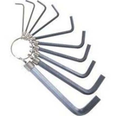 K Tool International Hex Key Set 1.5–10mm, Key Ring (KTI-71480)