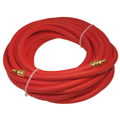 K Tool International 72035 Rubber Air Hose 3/8" x 35' with Brass Fittings (72035)