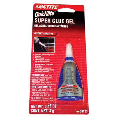 Loctite 4g Quicktite Super Glue Gel Instant Adhesive (39123)