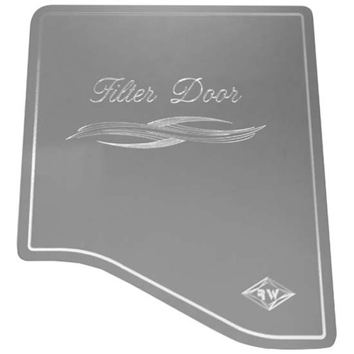 Rockwood Stainless Steel Filter Door Cover For Peterbilt 2006 & Up