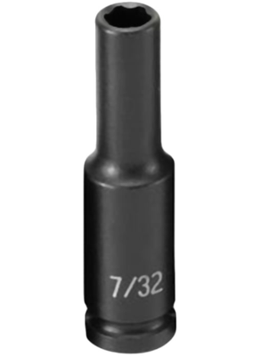 Grey Pneumatic 1/4" Surface Drive x 7/32" Deep Socket (907DS)