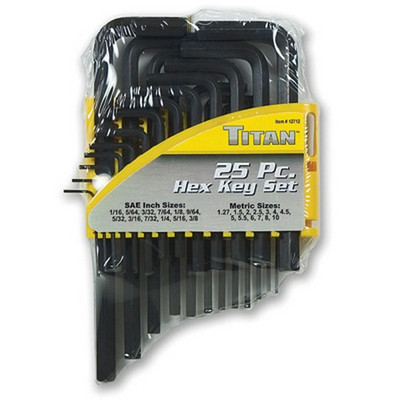 Titan Tools Hex Key Wrench Set 25-Piece (12712)