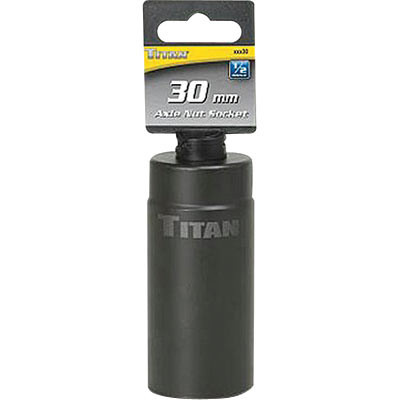 Titan Tools Axle Nut Socket 1/2" Drive 12-Point 30mm (15230)