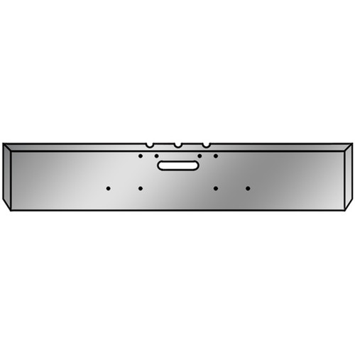 BESTfit Chrome 20 Inch Texas Bumper, 7 Gauge W/ Boxed Ends & Tow Hole For Freightliner Classic, FLC120 & Cabover