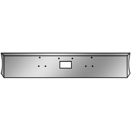 20 Inch Chrome Raptor X8 Bumper W/ Square Ends, Mounting & Tow Holes By BESTfit Fits Peterbilt 357, 378 SFA & 379