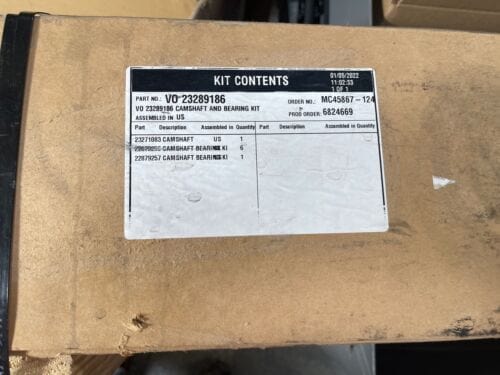 23289186 | Genuine Volvo Camshaft & Bearing Kit