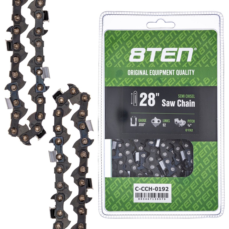 Semi Chisel Chainsaw Chain 28 Inch .050 3/8 92 DL for McCulloch Pro Mac 800