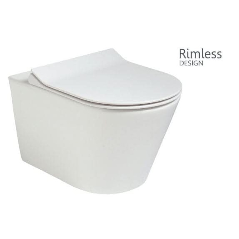 Sonas Reflections Wall Hung Rimless Wc – Delta Slim Seat | REFWH01S