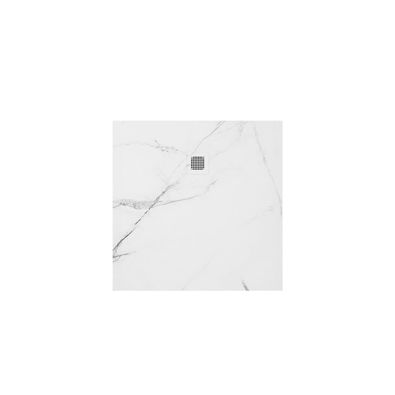 Sonas Unity Square 1000mm Shower Tray & Waste | White Marble | UST00143