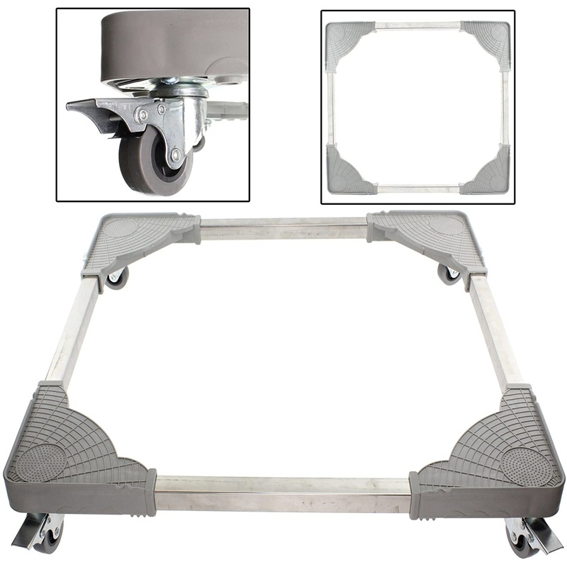 Universal Appliance Wheels Adjustable Washing Machine Trolley (100KG Load)