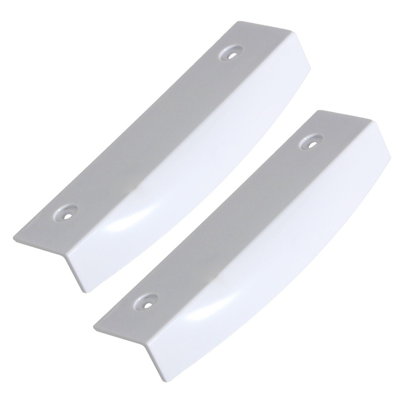 Universal Replacement Fridge Freezer Handgrip Door Handle (White, 145mm, Pack of 2 Handles)